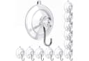 FOUORTUNATE-BEE Saugnapf Haken 12er Set Edelstahl Transparent Bild 2