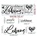 FOUORTUNATE-BEE Wandtattoo 2er Set Schrift Wandaufkleber Bild 1