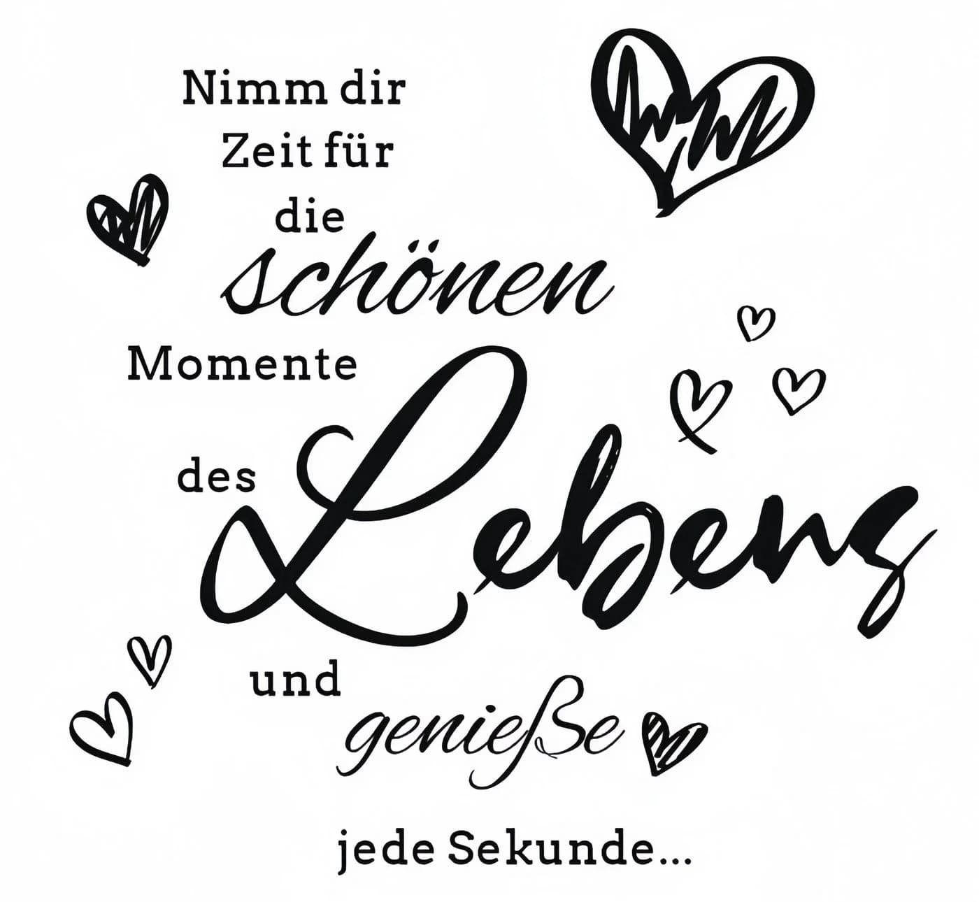 FOUORTUNATE-BEE Wandtattoo 2er Set Schrift Wandaufkleber - Bild 2
