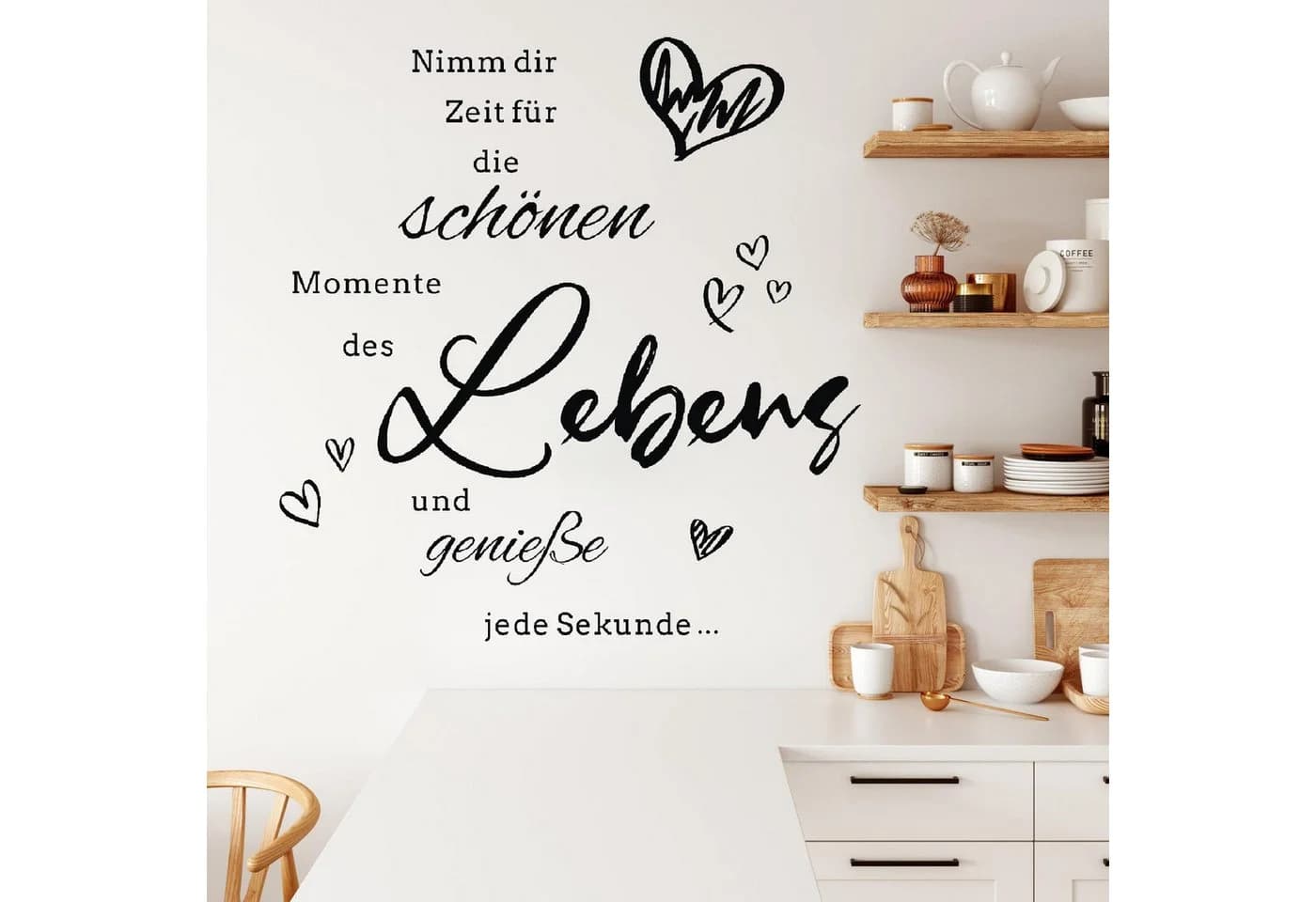 FOUORTUNATE-BEE Wandtattoo 2er Set Schrift Wandaufkleber - Bild 3