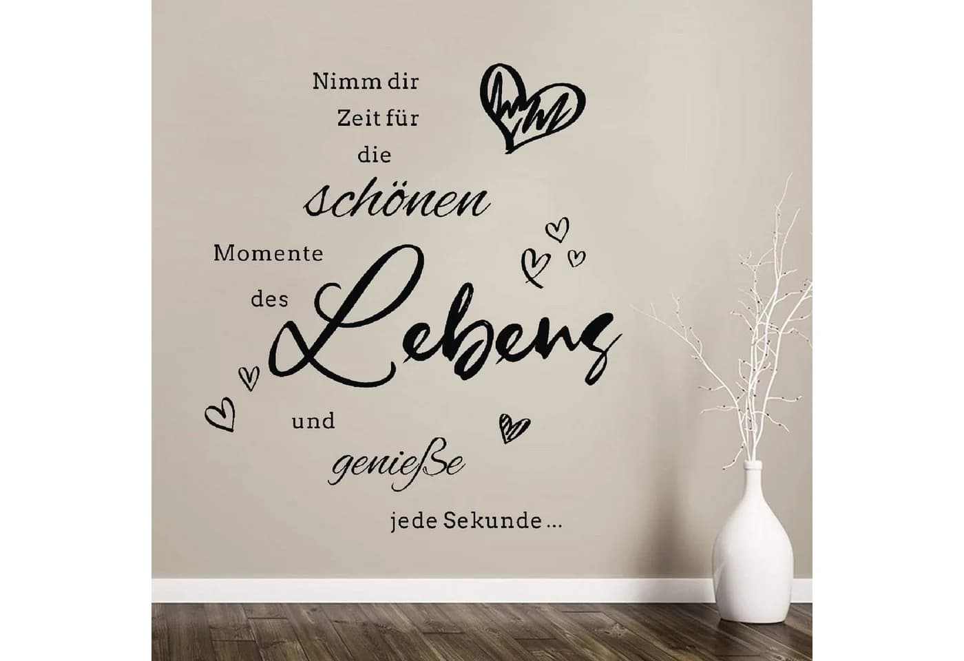 FOUORTUNATE-BEE Wandtattoo 2er Set Schrift Wandaufkleber - Bild 5