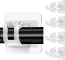 FOUORTUNATE-BEE Gardinenstangenhalter 8er Set selbstklebend transparent Bild 2