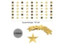 FOUORTUNATE-BEE Hängedekoration 6er Set Glitzer-Stern-Girlanden Gold Bild 1