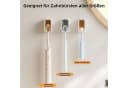 FOUORTUNATE-BEE Zahnbürstenhalter Wand-Zahnbürstenhalter mit Deckel – Selbstklebend, 3-teilig, Praktische Badezimmer-Aufbewahrung für Zahnbürsten und Zubehör Bild 1