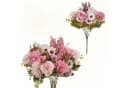 FOUORTUNATE-BEE Kunstblumenstrauß 2er-Set Rosa Seidenblumen Bild 1