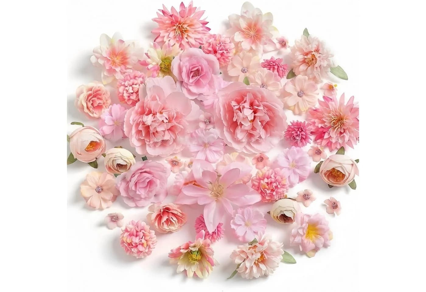 Kunstblumenstrauß 48 rosafarbene Mini-Kunstblumen für DIY-Deko - Bild 2