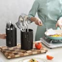 FOUORTUNATE-BEE Besteckhalter 2er Set Schwarz Edelstahl Bild 5