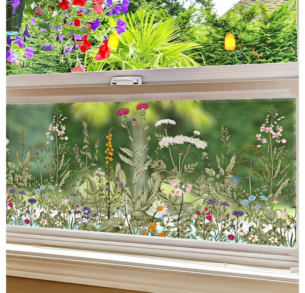 FOUORTUNATE-BEE Fenstersticker Pflanzen- & Blumen-Wandaufkleber – 40×100 cm - Bild 5