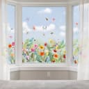 FOUORTUNATE-BEE Fenstersticker Blumen & Schmetterlinge Bunt Bild 1