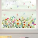 FOUORTUNATE-BEE Fenstersticker Blumen & Schmetterlinge Bunt Bild 3