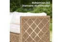 PHI VILLA Gartenlounge-Set 6-tlg. Beige Dunkelblau PE Rattan Bild 3