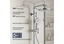 Alphabath Duschsystem mit Thermostat und Regenduschkopf Chrom Bild 4