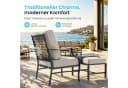 PHI VILLA Gartenlounge-Set 7-Sitzer Beige Metall Bild 3