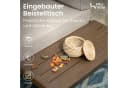 PHI VILLA Gartenlounge-Set Beige Metall mit Kissen Bild 1