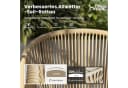 PHI VILLA Gartenstuhl 4er Set Beige Rattansessel Outdoor Bild 3
