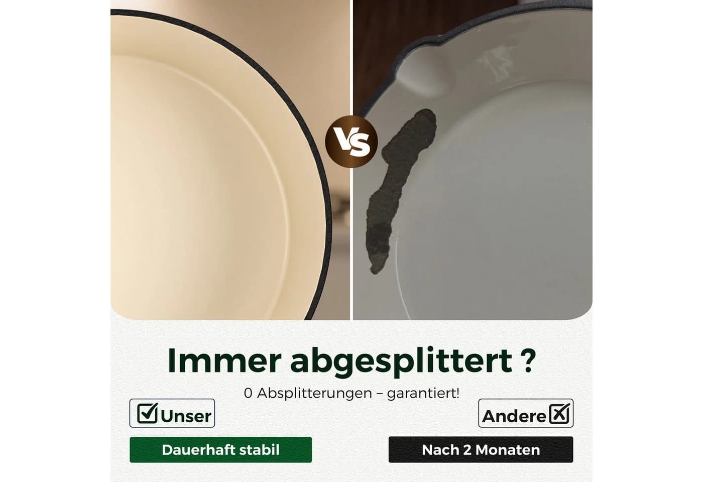 Kitchen Academy 7-teiliges Topf-Set Emailliert Gusseisen Grün - Bild 5