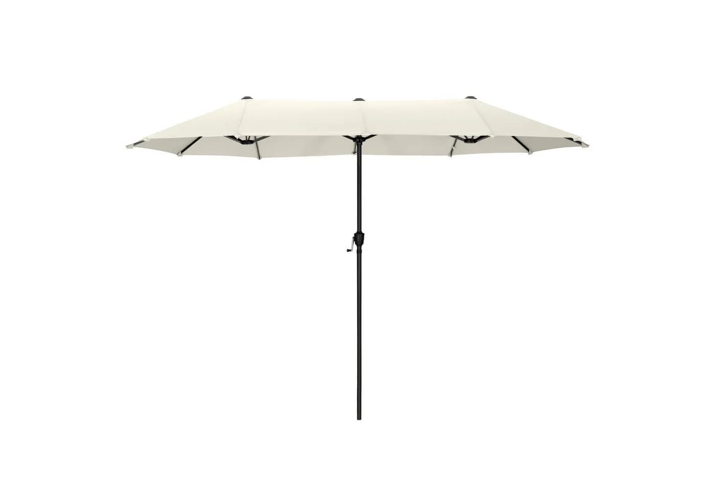 PHI VILLA Balkonschirm 2x3,8m Weiß Kurbel UV-Schutz - Bild 2