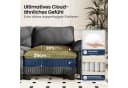 PHI VILLA Ecksofa L-Form Grau Cord mit Ottomanen Bild 3