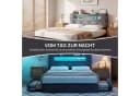 zebery Stauraumbett Polsterbett Grau mit LED und USB Bild 4