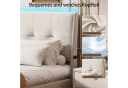 zebery Stauraumbett Polsterbett 160x200 cm Beige Samt mit LED-Beleuchtung Bild 3