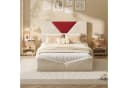 zebery Stauraumbett Polsterbett Beige Samtstoff Bild 3