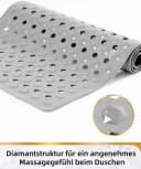 FOUORTUNATE-BEE Rutschfeste Badewannenmatte PVC Schnelltrocknend Bild 5