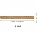 FOUORTUNATE-BEE Raffhalter Boho 4er Set Beige/Schwarz Bild 1