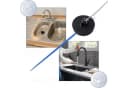 FOUORTUNATE-BEE Universal-Abflussstopfen 2er-Set mit Edelstahlkette Bild 5