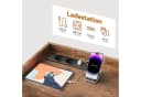 Simurq Kommode Schwarz mit 8 Schubladen, LED-Licht & USB-Anschlüssen Bild 4