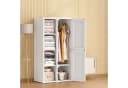Simurq Kleiderschrank Weiß mit Stauraum Bild 1