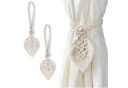 FOUORTUNATE-BEE Raffhalter 2 Stück Beige Boho Vorhanghalter mit Quasten Bild 2