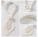 FOUORTUNATE-BEE Raffhalter 2 Stück Beige Boho Vorhanghalter mit Quasten Bild 3