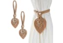 FOUORTUNATE-BEE Raffhalter 2 Stück Braunes Boho Vorhangband mit Quasten Bild 2