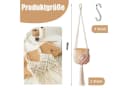 FOUORTUNATE-BEE Blumenampel 2er Set Beige Makramee Hängeampel Bild 1
