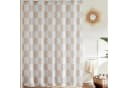 FOUORTUNATE-BEE Duschvorhang Retro Schachbrettmuster Polyester Beige Bild 2