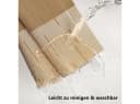 FOUORTUNATE-BEE Tischläufer PVC Modern Beige Braun Bild 3