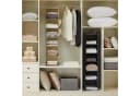 FOUORTUNATE-BEE Hängeaufbewahrung Kleiderschrank 6 Fächer Beige Bild 1
