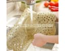 FOUORTUNATE-BEE Platzset 6er Set Goldene Runde Tischsets mit Blumenmuster Bild 4