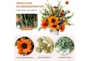 FOUORTUNATE-BEE Kunstblumenstrauß Herbst Sonnenblumen Bild 1