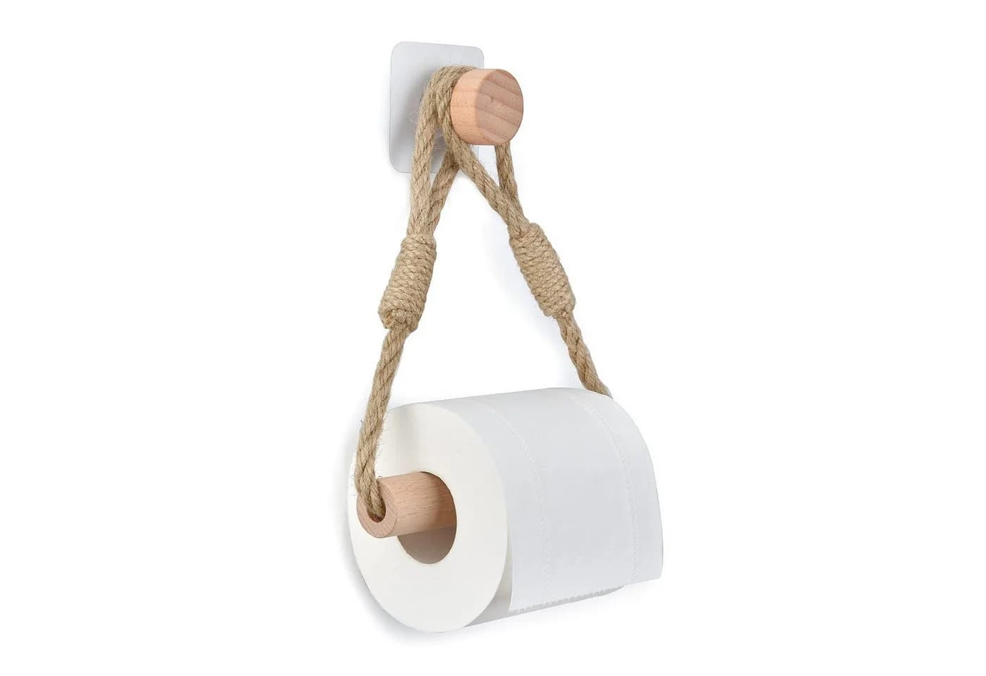 FOUORTUNATE-BEE Toilettenpapierhalter Boho Makramee ohne Bohren - Bild 2