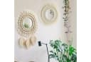 FOUORTUNATE-BEE Boho Wandspiegel rund mit Fransen Bild 3