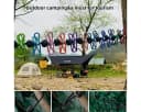 FOUORTUNATE-BEE Camping Wäscheleine mit Klammern, ausziehbar 3,0-3,7m Bild 1