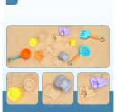 FOUORTUNATE-BEE 18-tlg. Sandform-Set Kinder Bunt Strandspielzeug Bild 4