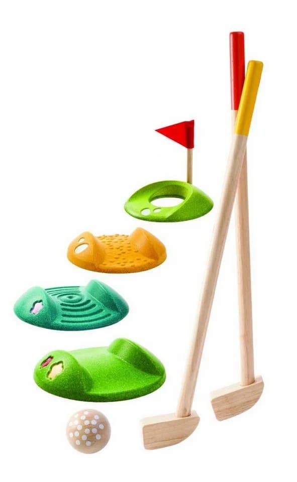 Plantoys Spiel Mini-Golf Komplettset Bunt - Bild 2