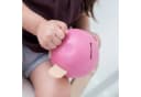 PlanToys Sparschwein Rosa Gummibaumholz Bild 1
