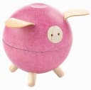 PlanToys Sparschwein Rosa Gummibaumholz Bild 2