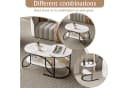 Simurq Couchtisch 2er-Set Schwarz Gold Metallgestell Bild 1
