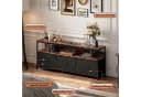 Simurq Lowboard TV-Schrank Schwarz/Braun mit LED-Beleuchtung Bild 4