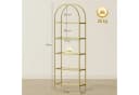MC Star Bücherregal 5-stufig Gold Stahlrahmen Glas Bild 5