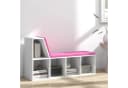 MC Star Bücherregal 2-in-1 mit 5 Fächern und Kissen Weiß/Rosa Bild 4